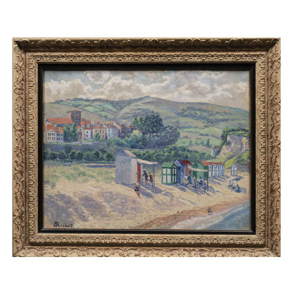 JUAN JOSÉ ROCHELT (1881 - 1953).   &quot;Vista de Palencia&quot;.   Óleo sobre lienzo.