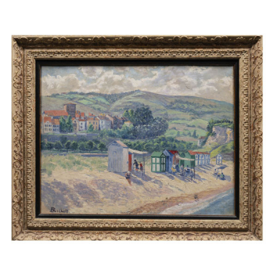 JUAN JOSÉ ROCHELT (1881 - 1953).   &quot;Vista de Palencia&quot;.   Óleo sobre lienzo.