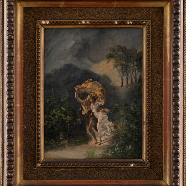 "La tormenta"  ESCUELA FRANCESA, Siglo XIX