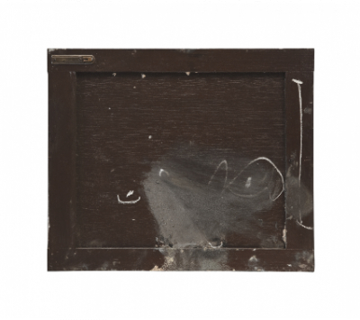 ANTONI TÀPIES (Barcelona, 1923 - 2012)  Petit marró-armari, 1973   Mixta sobre madera. 