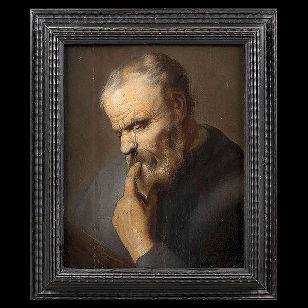 El Pensador, Atribuido a Christoph Paudiss, Escuela Alemana, siglo XVII.