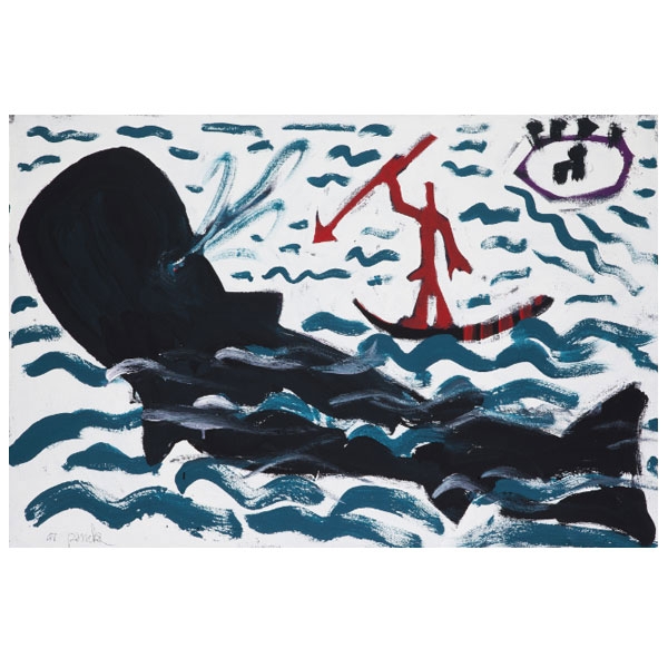 A.R. PENCK Caza de ballenas, 1991