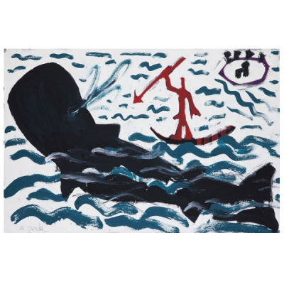 A.R. PENCK Caza de ballenas, 1991