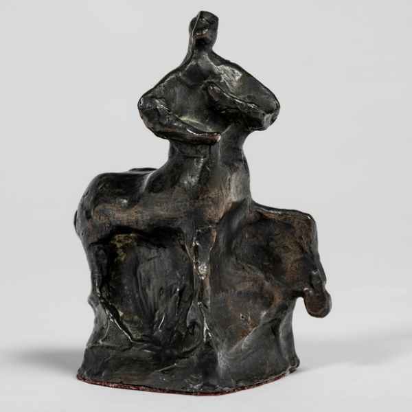 "Centauro Vasco".  JORGE OTEIZA (Orio, 1908-San Sebastián, 2003). Escultura en bronce.1973. 