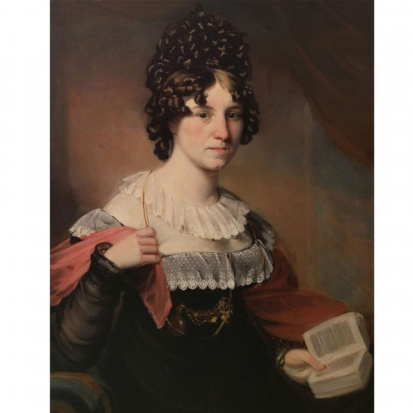 Thomas Lawrence (Bristol, 1769 &ndash; Londres, 1830) Atribuido "Retrato de Lucy Steriker de Dover".    &Oacute;leo sobre lienzo