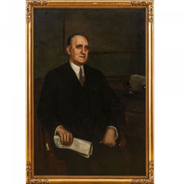 "Retrato de Caballero de tres cuartos"  ELÍAS SALABERRÍA (Lezo, 1883 - Madrid, 1952) 