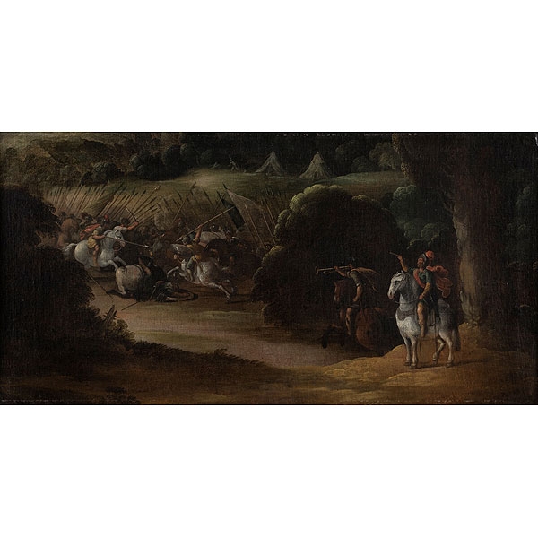 Escuela flamenca S.XVII "Escena de Batalla"