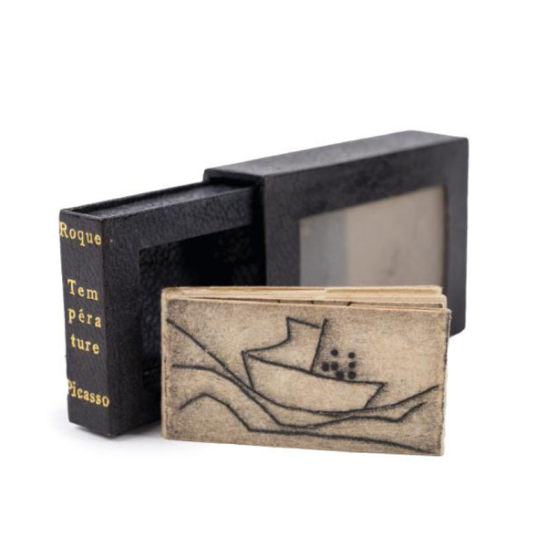 Roque. Picasso. "TEMPERATURE" [Alès]: PAB, [1960]. Libro miniatura