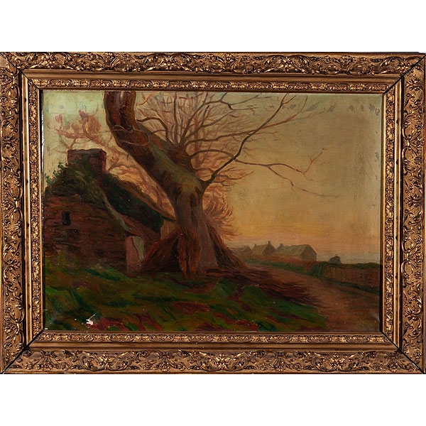 Escuela francesa S.XIX  "Paisaje" 