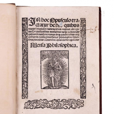 LIBRO MENSA PHILOSOPHICA, 1508