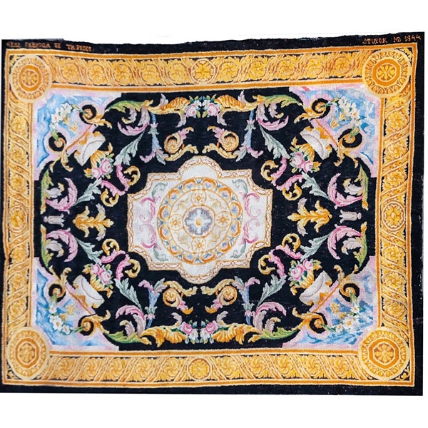 Alfombra de nudo turco de la Real Fábrica de Tapices 