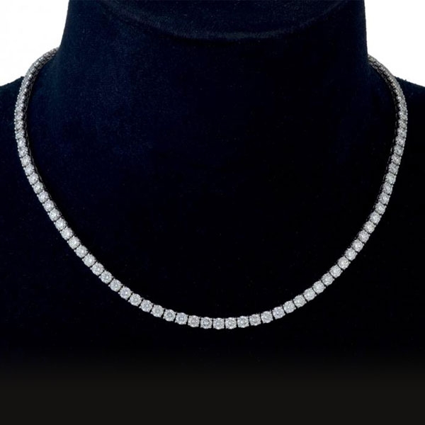 Importante Collar rivière de brillantes 20,86 cts