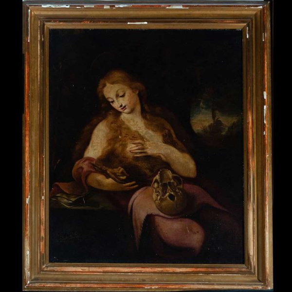 Magdalena Penitente, escuela cordobesa del siglo XVIII, círculo de Juan Antonio Frías Escalante.