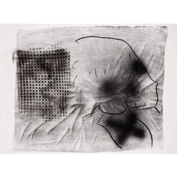 Antoni Tapies. "Cannage (Variations X) (1984)". Litografía sobre papel Rives.