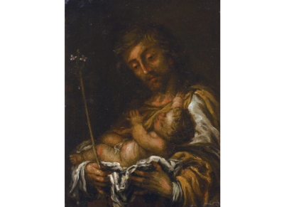 JUAN DE VALDÉS LEAL (Sevilla, 1622-1690) San José con el Niño h. 1665- 1670