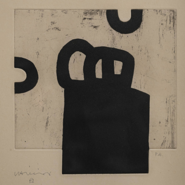 "Osotu" EDUARDO CHILLIDA (San Sebastián, 1924-2002). Aguafuerte y Aguatinta/papel