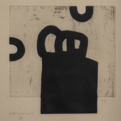 "Osotu" EDUARDO CHILLIDA (San Sebasti&aacute;n, 1924-2002). Aguafuerte y Aguatinta/papel