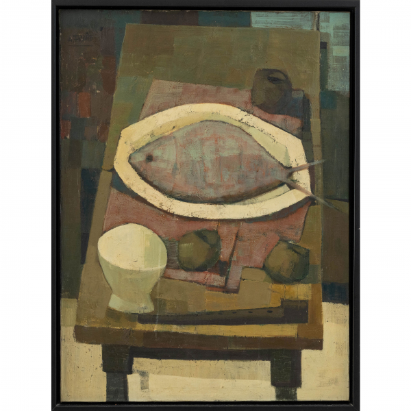 "Bodegón"  ALFONSO FRAILE (Sevilla, 1930 - Madrid, 1988) 