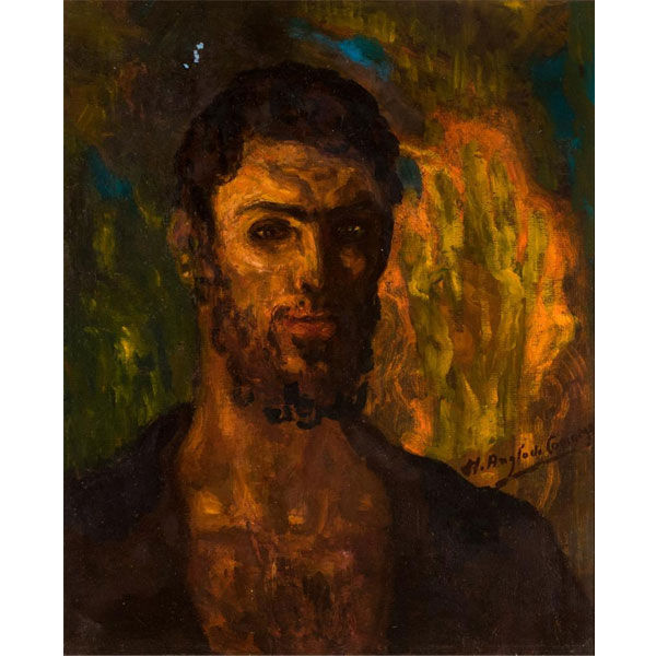 Hermenegildo Anglada-Camarasa (1871 - 1959). "Cabeza del Bautista". 