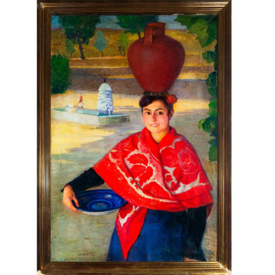 Eugenio Hermoso (1883-1963) - Dama con Cántaro.