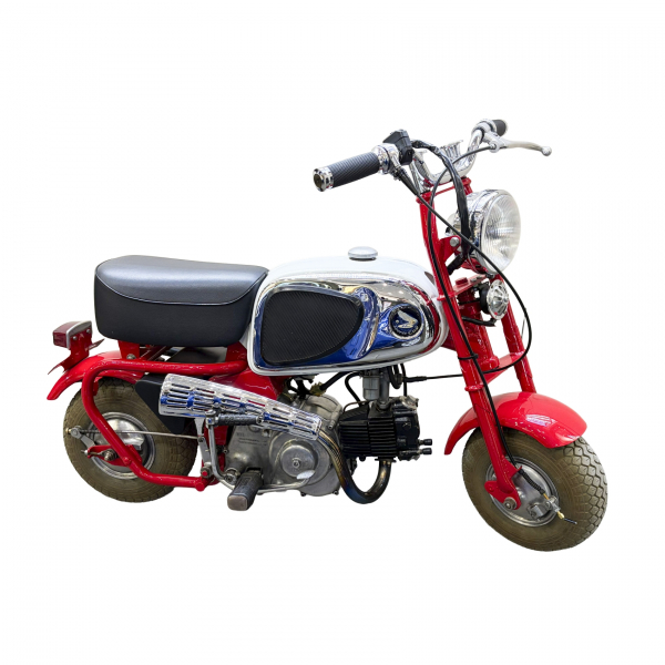 Moto clásica Honda CZ100 Z50 «Monkey» de serie limitada: C100E-63193.   Nº156 de un total de 200 ejemplares, 1963. 