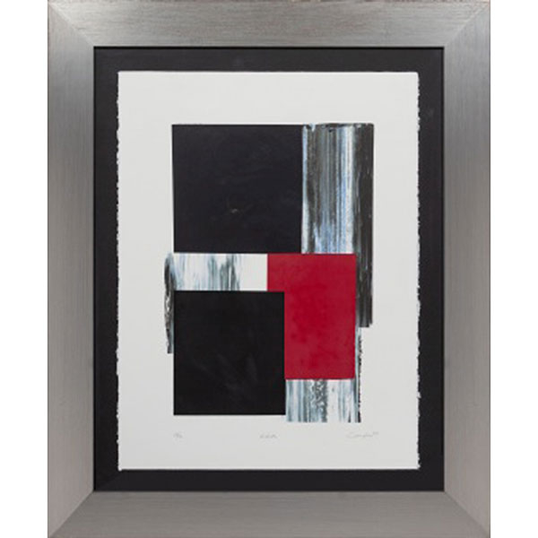 RAFAEL CANOGAR   (Toledo 1935)  "Hilada"  Firmado: Canogar 08 (a lapicero)  Serigrafía / Papel