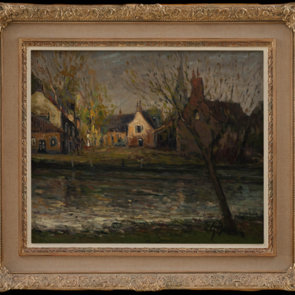 "Vista de Brujas"   CARMELO GARC&Iacute;A BARRENA(Bilbao, 1926-2000) 