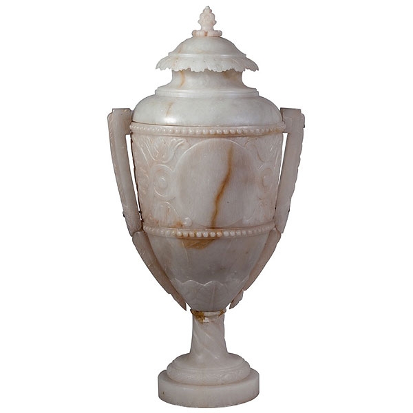 Gran copa de alabastro neoclásica