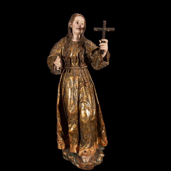 PABLO DE ROJAS (Alcalá la Real, 1549 – Granada, 1611) Atribuido "María Magdalena" Escuela Granadina del siglo XVI.  