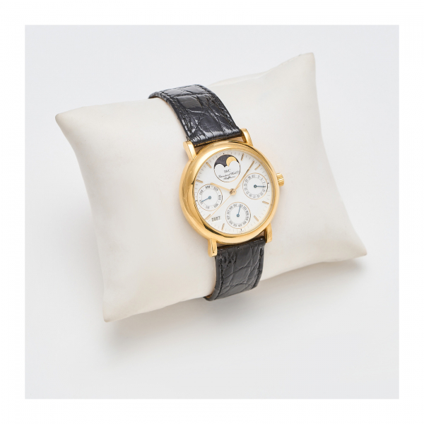 IWC «Portofino». Reloj de pulsera para caballero, c.2000. En oro y correa de piel con hebilla ardillón. Ref.3541-012/2477715.