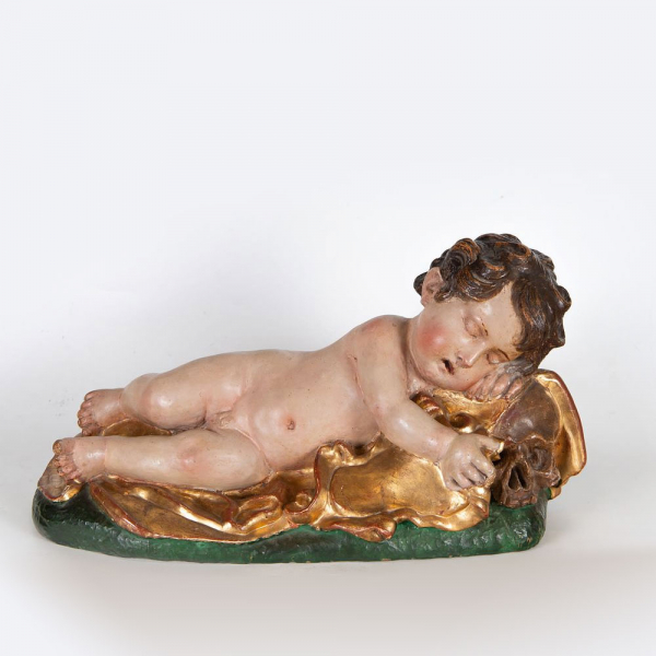 "Ni&ntilde;o Jes&uacute;s Dormido" Giovanni Battista Morelli (Roma, ? &ndash; Madrid, 1669) Escuela Italiana del siglo XVII.  