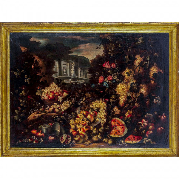 Manera de Mario da Nuzzi, también llamado Mario dei Fiore, escuela italiana de l siglo XVII.