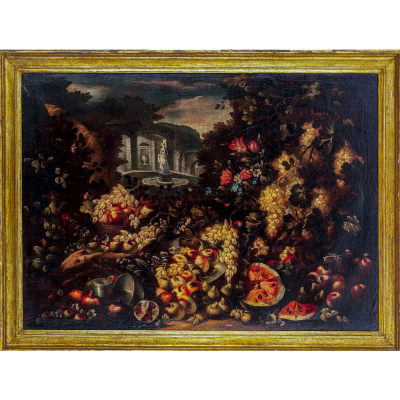 Manera de Mario da Nuzzi, también llamado Mario dei Fiore, escuela italiana de l siglo XVII.