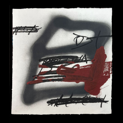 Antoni T&agrave;pies: "Forma ombrejada" 18/99 (1987)