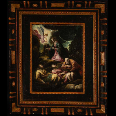La Oración en el Huerto, círculo del Greco (Candía, 1541 - Toledo, 1614), escuela ítalo-cretense, siglo XVI - XVII.