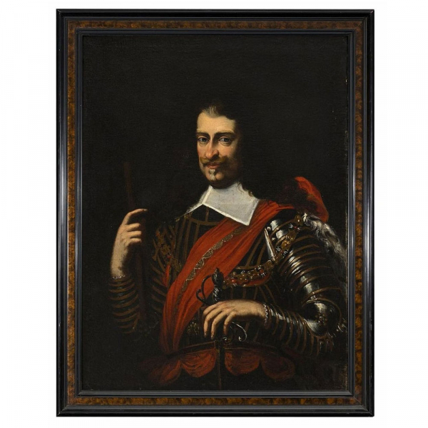 Diego Velázquez (Sevilla 1599 - Madrid 1660) Retrato de caudillo Siglo XVII