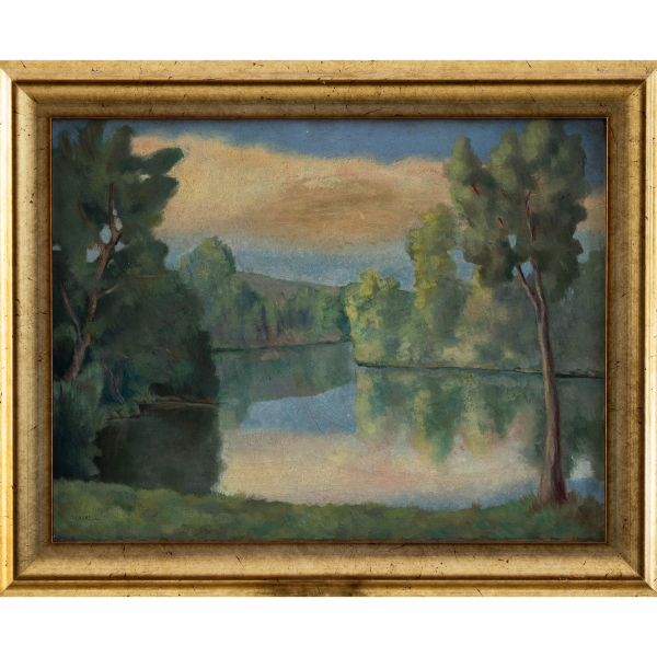 "Paisaje"  JUAN CABANAS ERAUSKIN (Guipúzcoa, 1907-1979)