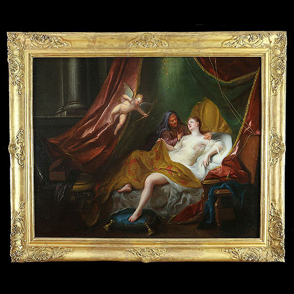 Jean-François de Troy (1679-1752) y taller - Danae y la lluvia de oro. 