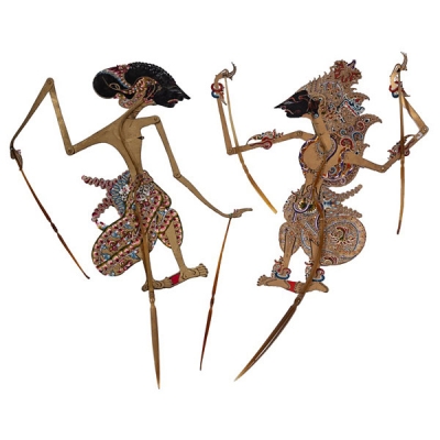 Dos marionetas de teatro tailandesas