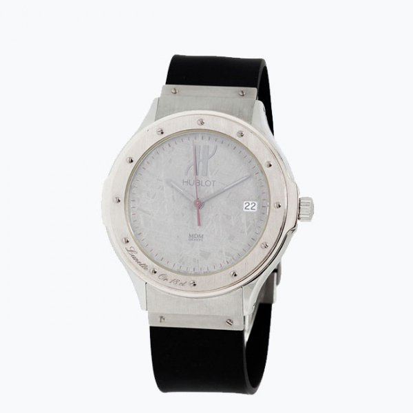 Reloj cab., suizo, HUBLOT Classique MDM, ref 1523-1, con esfera 'meteorito' plateada. Edici&oacute;n limitada 061/250.