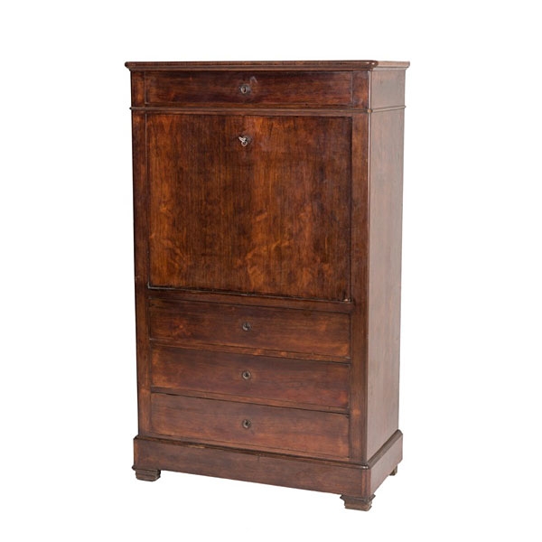 Buró "à abattant" de caoba