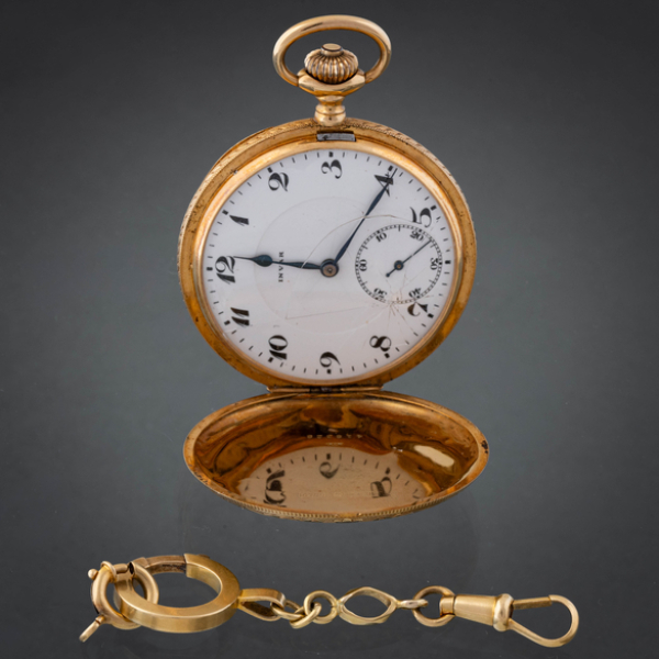 INVAR Reloj saboneta en oro amarillo de 18 kt. Medalla de oro Milán 1906. Reglage Breguet a courbe Théorique Philipps. 