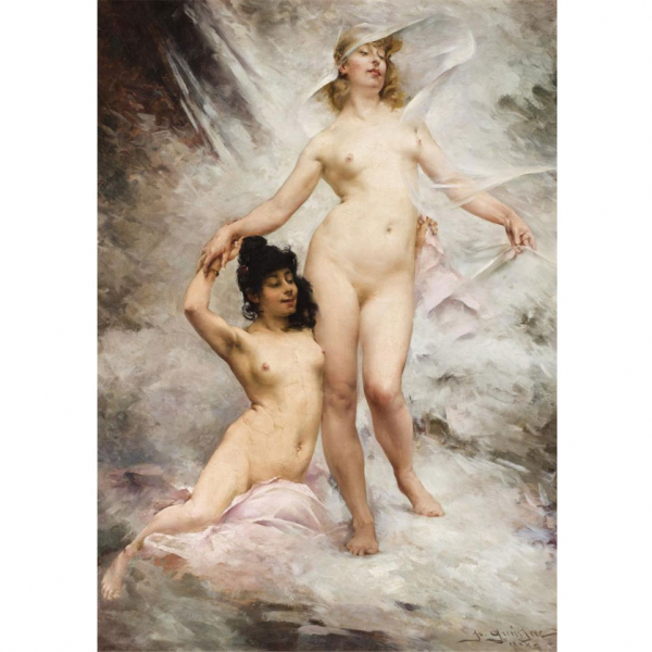 PAUL FRANÇOIS QUINSAC (1858 - 1932) "Sílfides (circa1885)". 