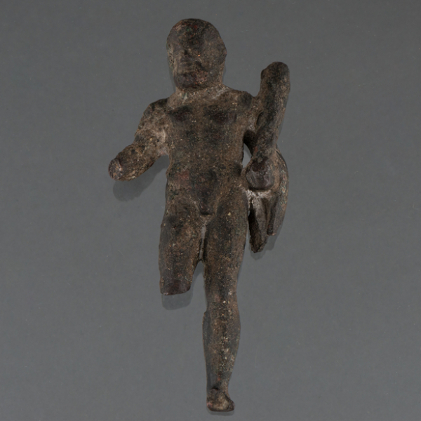 "Heracles" Escultura realizada en bronce. Siglo I-II d.c