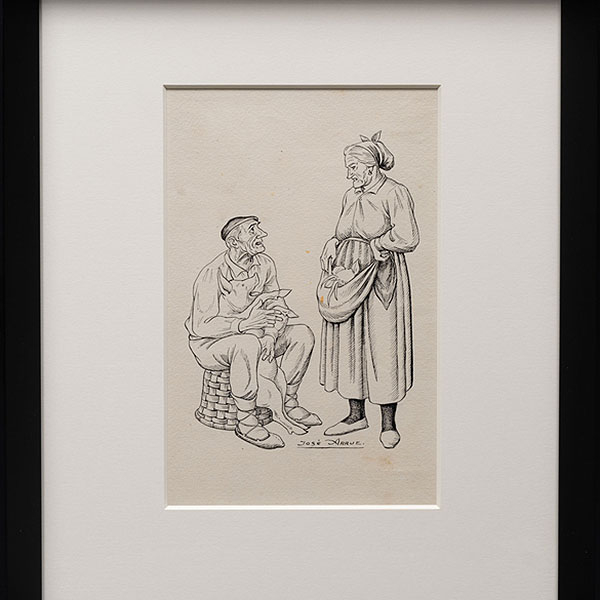 "Los dientes le van a dolor sinsorga"   JOSE ARRUE (Bilbao, 1895-1977). 