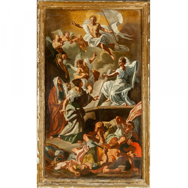 Escuela Italiana del siglo XVIII, atribuido a Francesco Solimena "Resurrección de Cristo" 