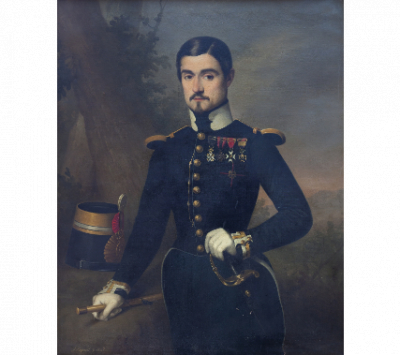 ANTONIO MARÍA ESQUIVEL (Sevilla, 1806-Madrid, 1857) Retrato de Laureano Sanz y Posse (1822-1898) 1847