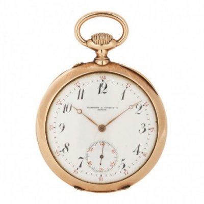 VACHERON &amp; CONSTANTIN, reloj de bolsillo lepine. En oro 14K, ppíos. s.XX. 