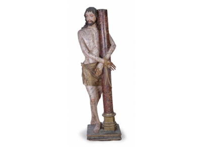 &quot;Cristo atado a la columna&quot;. Escultura Trabajo castellano, S. XVI