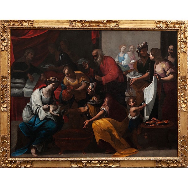 Atribuido a Juan Do El nacimiento de la Virgen